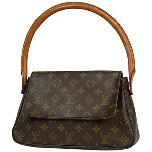 Louis Vuitton Looping Shoulder Bag Monogram Brown